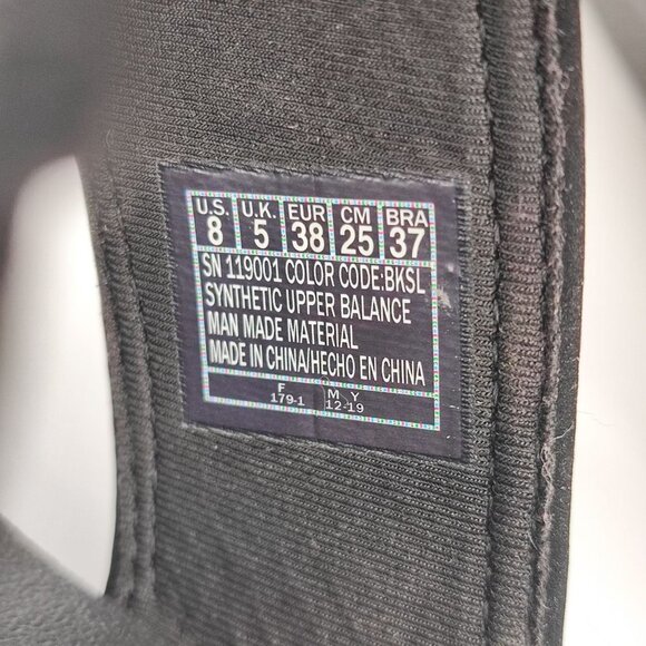 Skechers Women's  Luxe Foam Rumble Black Synthetic Sandals Size 8 - Picture 7 of 8